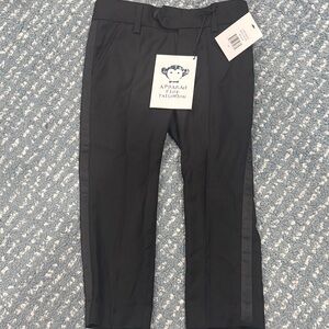 Appaman Black Men's Dress Pants with Side Stripe